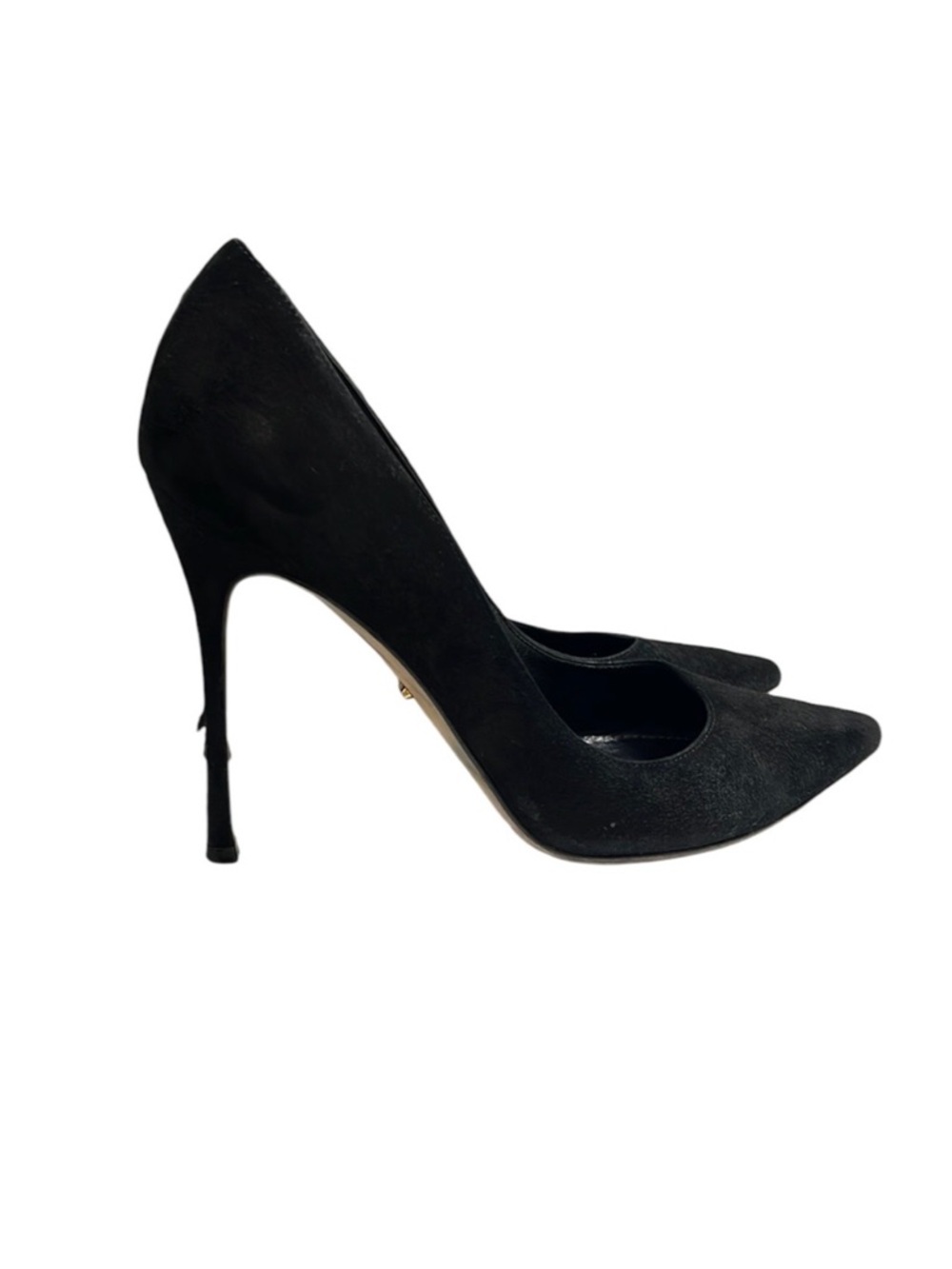 Sergio Rossi Black Suede Pumps Size 37.5